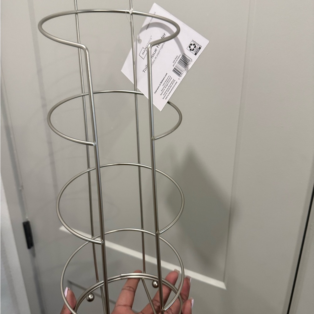 Mainstays Satin Nickel Toilet Tissue Holder